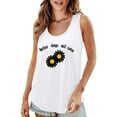 thumbnail image 1 of Charmgo Camisoles pour Femmes Tendance 2025 Chic Col Rond Manches Courtes T-Shirts Imprimés 2D Décontractés Coupe Ample Gilet Tunique Sans Manches Hauts d'Été pour Femmes Blanc TTG, 1 of 7