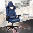thumbnail image 4 of G-ROCKER Racing Style Gaming Chair High Back Ergonomic Office Swivel Computer Chair with Headrest, Lumbar Support, 4D Armrest, Blue, 4 of 4