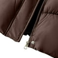 thumbnail image 4 of Sexlip Down Jacket for Women Lightweight Fall Puffer Hooded Jacket Casual Slim Fit Warm Duck Down Coat Travel Outdoor Brown XL, 4 of 6