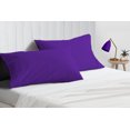 thumbnail image 2 of SGI Bedding 2 Piece 26X26 Shams Purple Solid 600 Thread Count Standard Shams, 2 of 8
