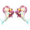 thumbnail image 1 of Otra decoración de jardín Conjunto de 2 globos gigantes de sirena feliz de 95 cm para tema marino Fiesta de cumpleaños Decoración de boda Púrpura, 1 of 5