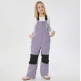 thumbnail image 3 of MAIHAN-Kids Insulated Snow Bib Pants - Waterproof Windproof Ski Overalls for Girls and Boys, Thermal Snow Pants for Skiing, Snowboarding & Outdoor Winter Play kids snow pants(Purple,6-7Years), 3 of 5