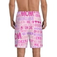 thumbnail image 3 of Naloa Best Mom ever Men's Short Pajama Pants, Lounge Comfort Shorts with Elasticized Waistband and Side Pockets - XX-Large, 3 of 9