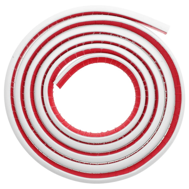 Moldura de borde circular flexible de PVC autoadhesiva para suelos, escaleras, esquinas y bañeras, 3 metros