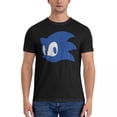 thumbnail image 2 of Camisetas con el logotipo de la cabeza para hombre, camiseta divertida de Sonic, camiseta de manga corta con cuello redondo, ropa de algodón puro recién llegada, 2 of 5