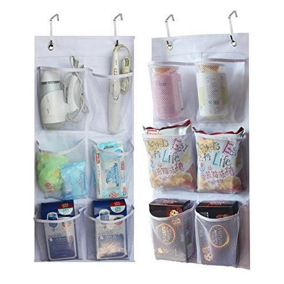 KIMBORA 6 Large Mesh Durable Pockets Closet Organizer Narrow Shoe Holder