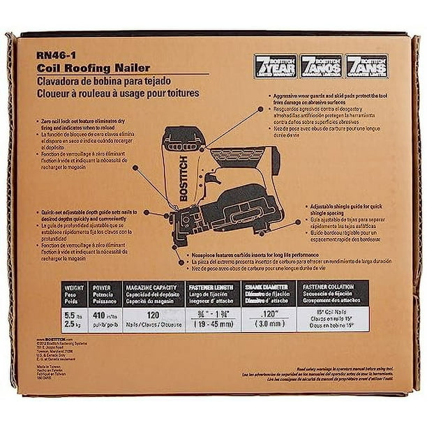 Bostitch coil cheap roofing nailer