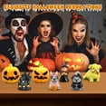 thumbnail image 6 of 5-Piece Halloween Resin Figurine Set DIY Craft Supplies Mini Pumpkin Witch Cat Sculpture for Micro Landscape Snow Globe Desk Display Festive Holiday Ornaments, 6 of 7