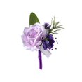 thumbnail image 3 of de flores artificiales para decoración de trajes, elegante para novios, bodas, bailes de graduación, ceremonias de despedida de soltera, 3 of 9