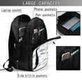 thumbnail image 4 of Disketp Cute Shark Mochila de Viaje Estampada para Laptop con Puerto de Carga USB, Mochila Impermeable para Computadora – Regalo para Hombres y Mujeres, 4 of 7
