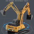 thumbnail image 4 of Excavator Toy 360-de Rotat Flexible Digging Arm 1:36 Scale Ornt Engineering Vehicle Toy, 4 of 4