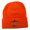 Orange, variant on Halloween Happy Jack o Lantern Embroidered Long Beanie - Black OSFM