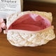 thumbnail image 4 of Bolsa de maquillaje ZUNUONUO Coquette de algodón con pequeñas rosas acolchadas, 4 of 6