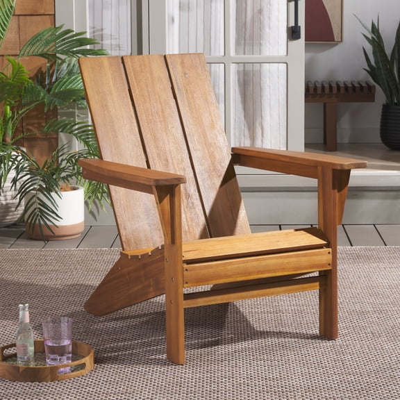Safavieh Alton Outdoor Wood Adirondack Chair, Teak