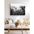 thumbnail image 4 of Black Forest Wall Art for Living Room,Canvas Picture Wall Decor for Bathroom Bedroom,Black and White Natural Landscape Modern Abstract Art Painting Artwork for Office Hallway Dining Room 24"x32", 4 of 8