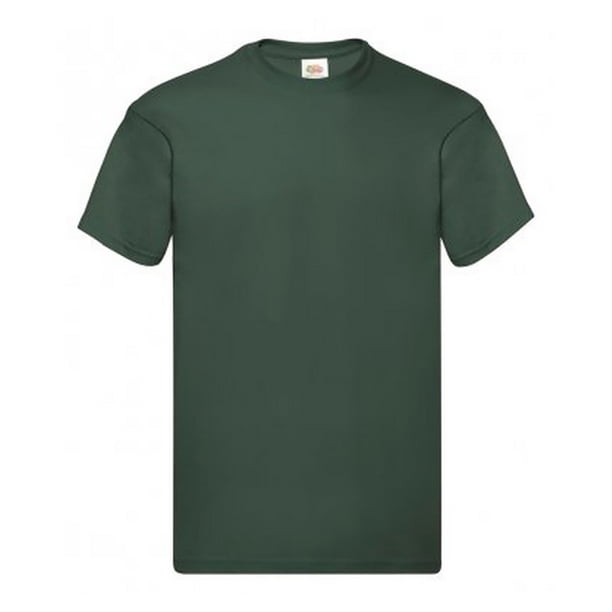 Fruit Of The Loom - Camiseta original de manga corta para hombre - Modelos Screen Stars (Verde Botella)
