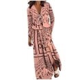 thumbnail image 2 of EGNMCR Robes de Fête pour Femmes Robe d'Été pour Femme à Imprimé, Col en V, Fendue, Longue, 2 of 3