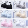 6Pcs Big Girls Bras Teens Lightly Padded Training Bra Kids Sports