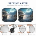 thumbnail image 6 of Gukieu Moonlit Sea Sailboat Print Car Windshield Sun Visor, Foldable Anti-UV Car Sun Visor Suitable for Vans, Trucks Car Accessories-Medium, 6 of 6