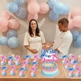 thumbnail image 4 of 13pcs Dirt Bikes & Diamonds Unisex Gender Reveal Cake Toppers (Pink, Blue) - Durable Rectangular Shaped, Diamond Subject, 4 of 6