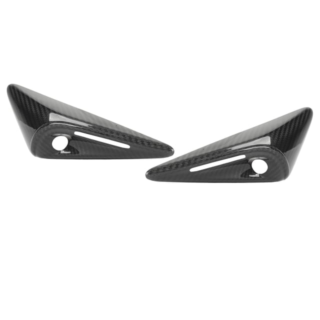uds guardabarros lateral cubierta de ventilación de cámara embellecedor de fibra de carbono resistente a los rayos UV reemplazo para Tesla Model S 2023+ brillante