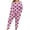 Pink, variant on Tnhcen Women’s Soft Stylish Pajamas Set Plus Size Loose Comfortable Long Sleeve Printed Top Pants Lounge Wear Homewear Set XL-5XL