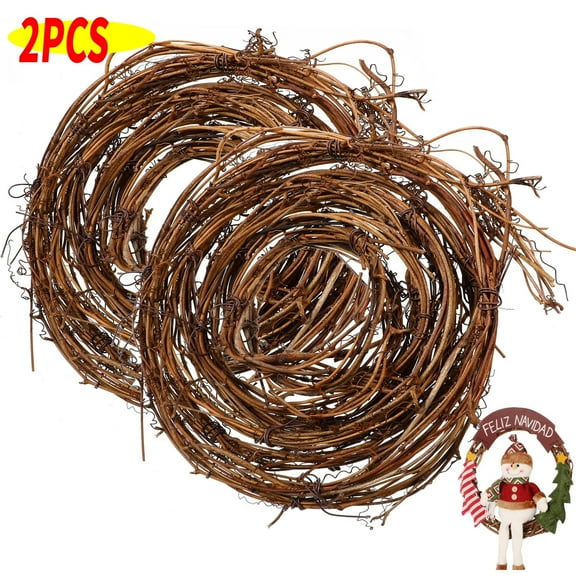 14.5Ft Grapevine Garland -2 Rolls DIY Crafts Natural Grapevine Twig Vines, Vines Garland Wreaths for Wedding House Holiday Door Vase Wall