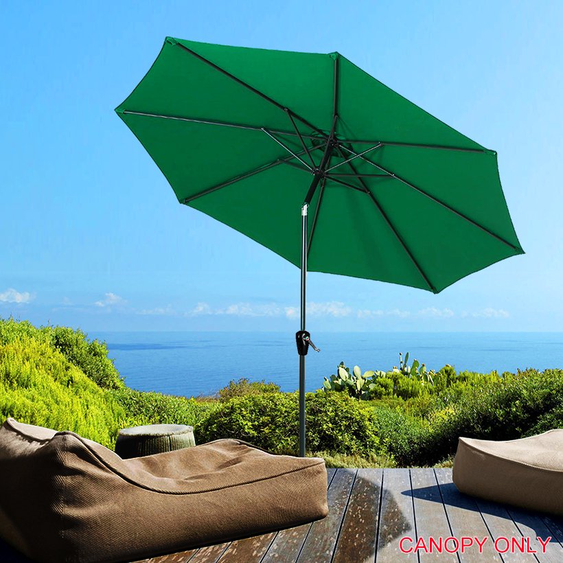 Greenwise Patio Umbrella Cover Replacement Top Canopy For 9ft 8 Ribs Green Canopy Only Walmart Canada