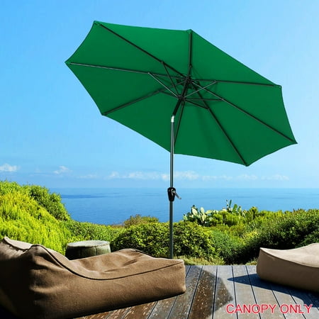 Greenwise Patio Umbrella Cover Replacement Top Canopy For 9ft 8 Ribs Green Canopy Only Walmart Canada