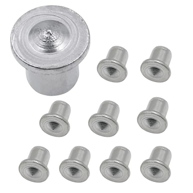 jinwen 10Pcs Centre Portable Cheville Broches Accessoires Remplacements Cheville Perceuse Pointes Broche 8mm