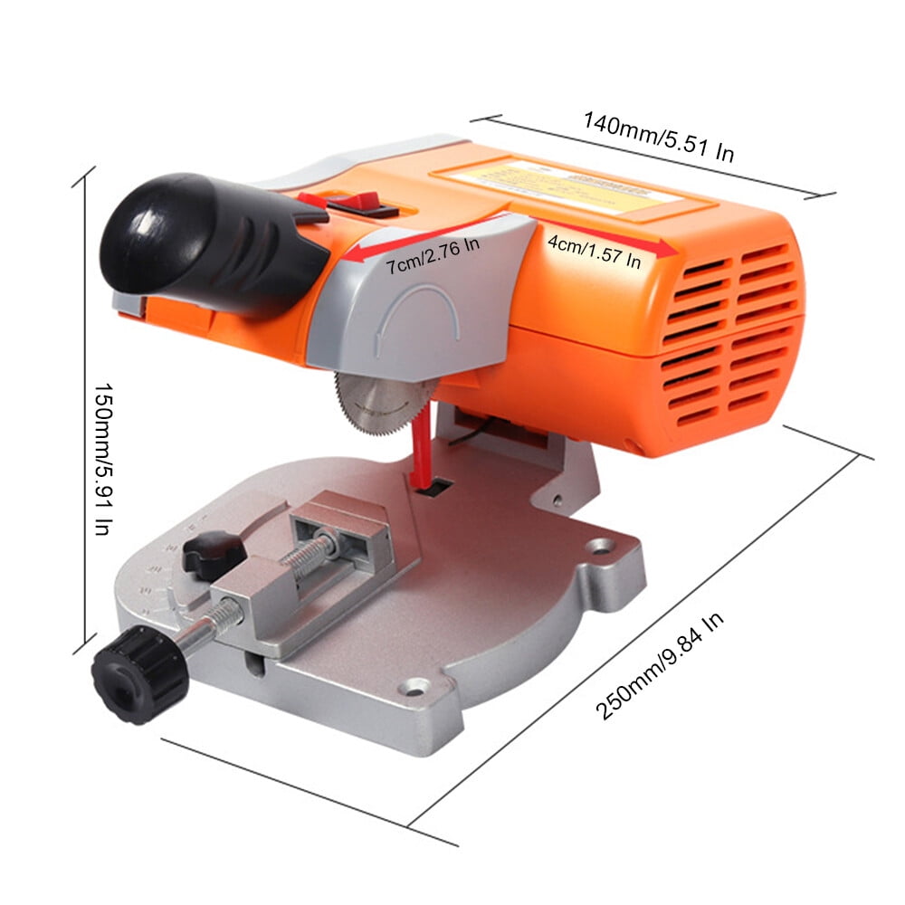 Cut-Off Miter Saw, Mini Miter Cut-Off Saw, 45 Degree Mini Benchtop Cut Off Saw, 7800 RPM, for Cutting Metal, Stone, Plastic, Compact and Efficient, High Precision Cutting Tool