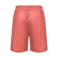 thumbnail image 3 of Men's Pajama Shorts Bottoms with Pockets Soft Lightweight Lounge Sleep Wear Plain Red, 3 of 6