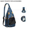 thumbnail image 2 of Waterproof Hiking Sling Backpack for Women – Lightweight Floral Crossbody Chest Bag with Adjustable Strap, Botanical Wildflower Travel Backpack for Outdoor & Everyday Use, 2 of 4
