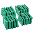 thumbnail image 3 of Mounting Screws Green 6 mm Non-Slip Plastic Dowel 300 Pieces, 3 of 7