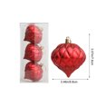 thumbnail image 3 of Honmine Onion Shape Christmas Balls, Painted Shatterproof Baubles Set, Unique Tree Ornaments for Holiday Decor, Party, Gift, 3 of 6