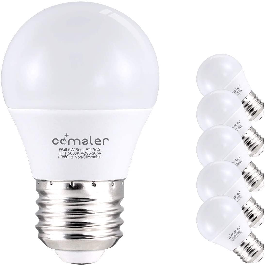 Comzler 6w A15 Led Bulb Daylight 60 Watt Equivalent
