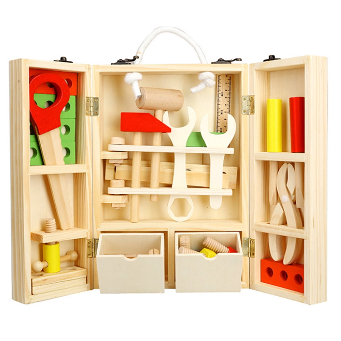 Wooden toy tools