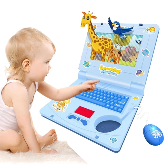 IMENGL Realistic Children's Laptop Early Education Toy With Lights And Music Interactive Learning Tool For Toddlers Multifunctional Enlightenment Educational Toy Activities for Toddlers 1-3,Toddler