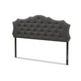 thumbnail image 2 of Baxton Studio Aurora Modern and Contemporary Dark Grey Fabric Queen Size Headboard, 2 of 6
