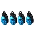 thumbnail image 2 of funtasica Auto Tire Adaptor Anodized Valve Stem Tires Cap Universal Plastic 4 PCS/Set Rims Wheels For SUV Sky Blue, 2 of 5