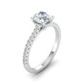 thumbnail image 2 of Certified 1 1/4ctw Diamond Halo Engagement Ring in 14k White Gold (1 1/4ctw, G-H, I2), 2 of 4