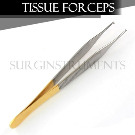 T/C Adson Tissue Forceps 6" 1X2 Rat Tooth Configuration Surgical Dental Vet.
