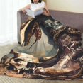 thumbnail image 6 of Vsdgher Western Cowboy Snake Ram Skull Ultra-Soft Micro flannel Blanket Throw Blankets for Couch Sofa, Bed (4 sizes)-50"x40", 6 of 7