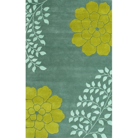Noble House Gardenia Aqua Area Rug