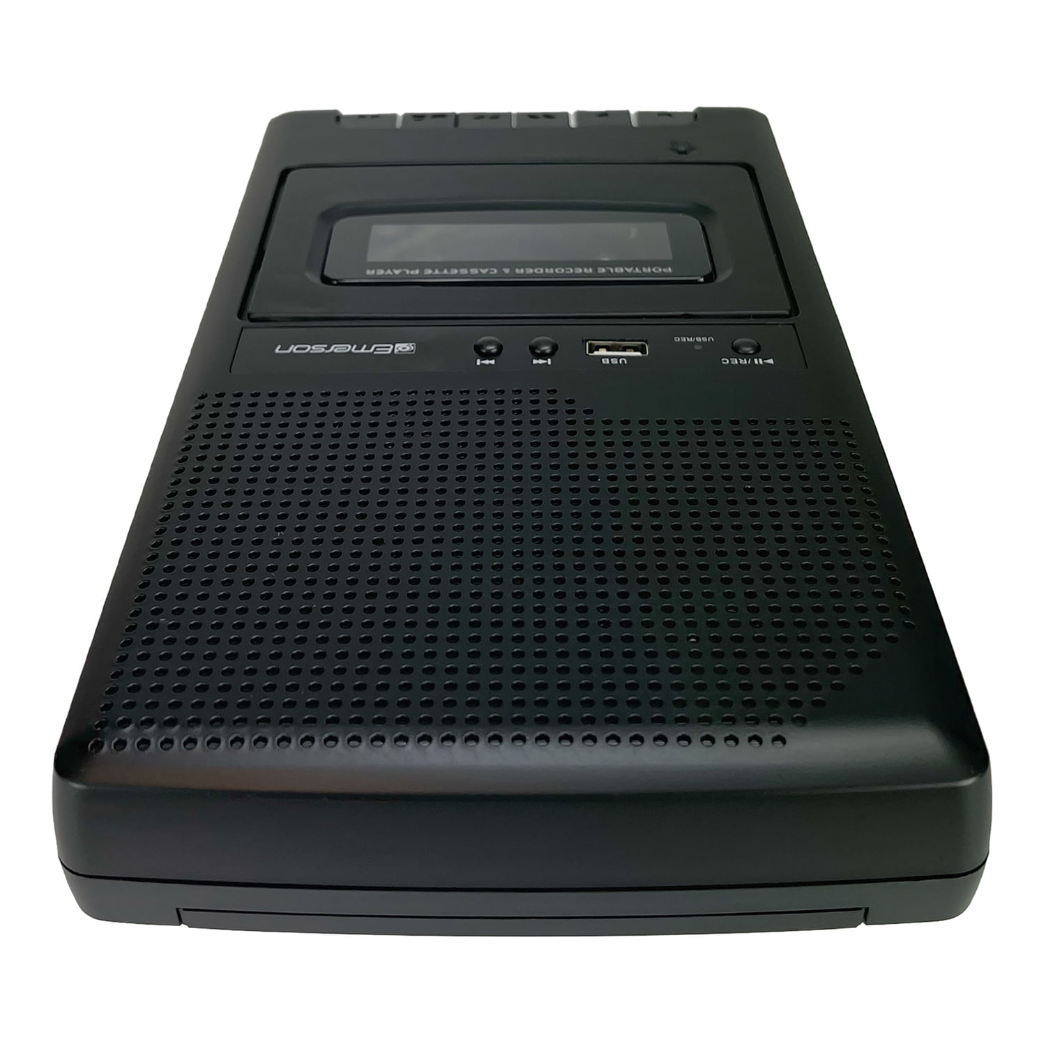 Emerson Portable Cassette Player and Recorder, Black