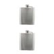 thumbnail image 1 of Cateissary Petaca de acero inoxidable Flagon Portable Wine Whisky Pot Bottle Drinkware 8 oz 2Conjunto, 1 of 6