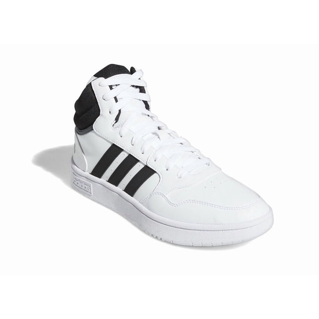 Adi-das Men's Hoops 3.0 Mid Classic Basketball Shoes - 11 (White / Black) GW3019