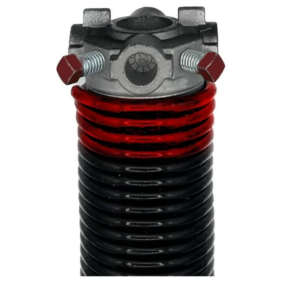 Garage Door Torsion Spring (225x1.75x33) - Left Wound Replacement for Right Side - Black Cone - 7-8ft High Door - Heavy Duty 229 Class II Carbon Steel