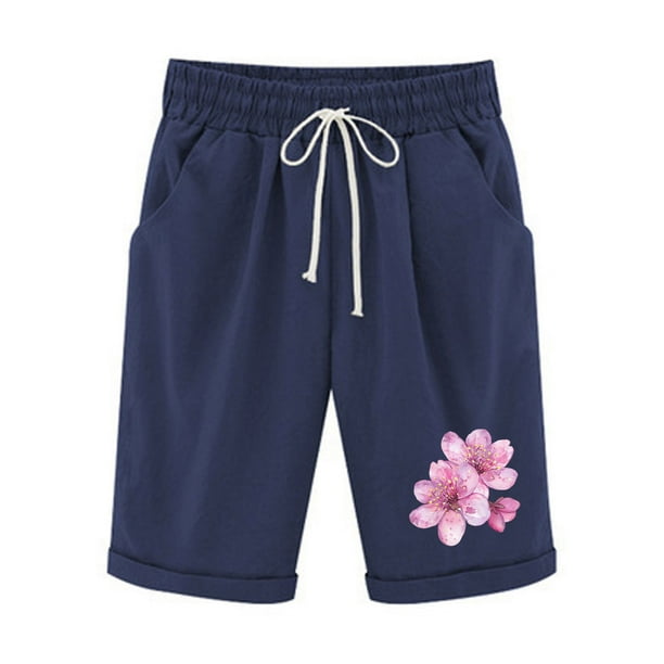 Cordón de Impresión de la Cintura Elástica Casual, Pantalones de Pijama para el Hogar, la Playa, la Ropa de Dormir Y el Uso Diario