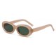 thumbnail image 1 of Gafas de sol ovaladas retras, gafas de sol de moda con montura pequeña de hip-hop para tiro callejero, hechas de PC, 1 of 5